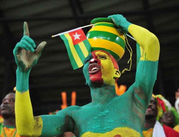 Togo fans during the 2017 Africa Cup of Nations Finals match between Morocco and Togo at the Oyem Stadium in Gabon on 20 January 2017 ©Samuel Shivambu/BackpagePix