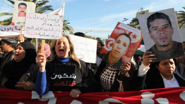 Marcha no Fórum Social Mundial, na Tunísia - Foto: Natalia da Luz