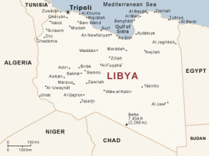 Mapa da Líbia 