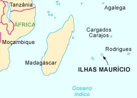 Mapa das Ilhas Maurício - Divulgação 