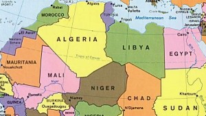 Mapa do Norte da África 