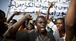 Protesto em Darfur - Albert Gonzalez - ONU