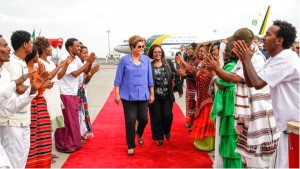 A presidenta Dilma em visita à Etiópia - Foto: Roberto Stuckert Filho