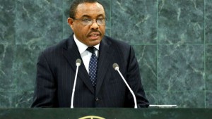 Primeiro-ministro da Etiópia e presidente da União Africana, Hailemariam Dessalegn. Foto: ONU/Rick Bajornas