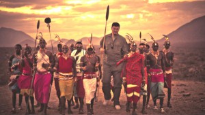 Yao Ming em aldeia no Quênia - Kristian Schmidt