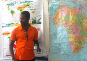 Estudante Mamadu, na UFRJ - Foto: Arquivo Pessoal 