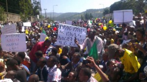 Foto: Protestos na Etiópia, Zone9