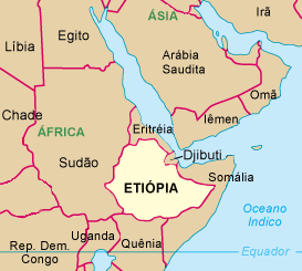 etiópia mapa - Por dentro da África