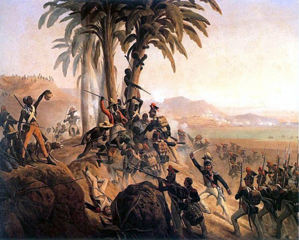 Batalha em San Domingo, pintado por January Suchodolski