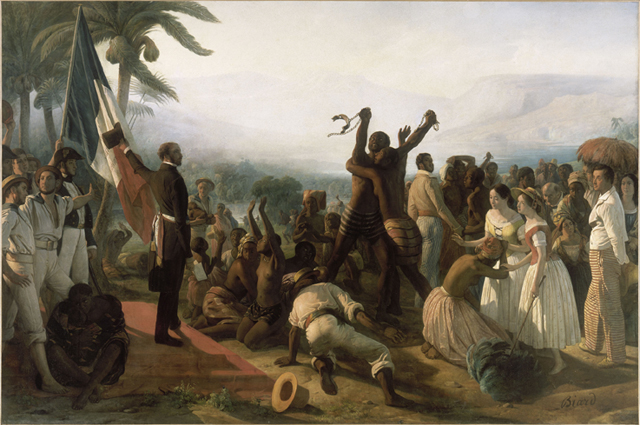 Proclamation of the Abolition of Slavery in the French Colonies 1849, by Francois Auguste Biard. Versailles Palace