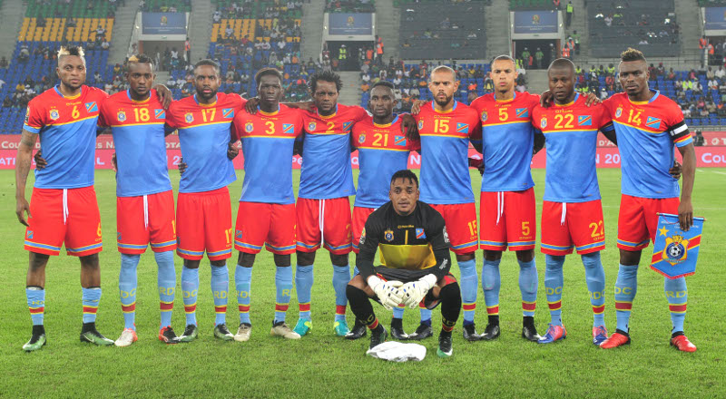 DR Congo Team picture during the 2017 Africa Cup of Nations Finals match between DR Congo and Morocco at the Oyem Stadium in Gabon on 16 January 2017 ©Samuel Shivambu/BackpagePix