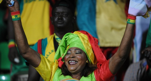 Senegal fans during the Afcon Quarter Final match between Senegal and Cameroon on the 28 January 2017 at Franceville , Gabon Pic Sydney Mahlangu/ BackpagePix