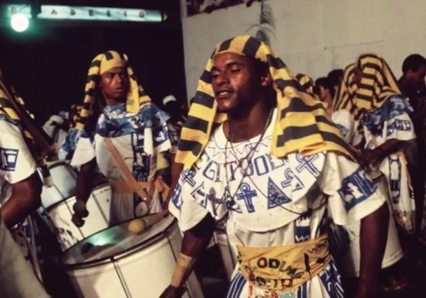 Cena do carnaval do “Faraó”, 1987 (Reprodução do filme de Ariel de Bigaut)