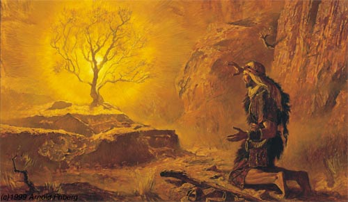 Moses and the Burning Bush by A. Friberg