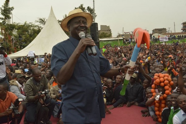 Raila Odinga - Campanha no Quênia - Divulgação