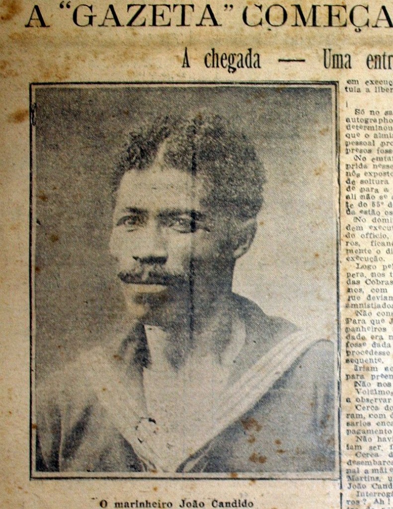 João Cândido na primeira página do jornal 