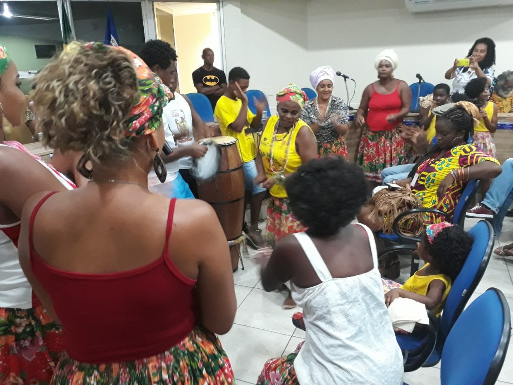 Grupo Samba de Roda do Quilombo de Quingoma, Câmara Municipal de Vereadores (Foto: Bas’Ilele)
