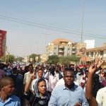 Protestors chant slogans in Khartoum on 31 December 2018 against Al Bashir and his government – Radio Dabanga